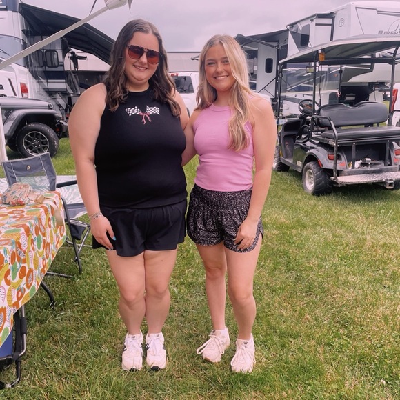 NWOT Free People Movement The Way Home Shorts Black Leopard Print Medium Hi-Rise - Picture 10 of 10